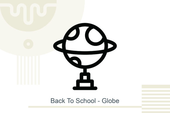 Back to School Globe Vector Design for Creators