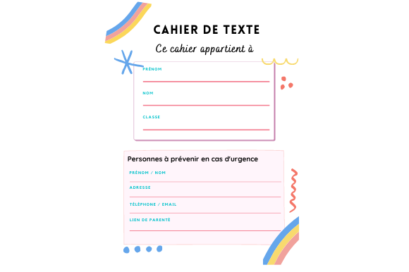 Homework Notebook in French: A Complete Year-Round Organizer for Young Learners