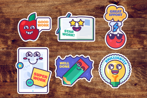 Study Reward Stickers Set: Creative Motivation for Learning